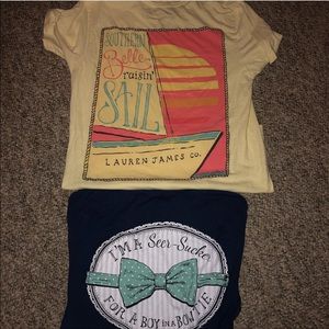 Lauren James Graphic Shirts (bundle of 2)